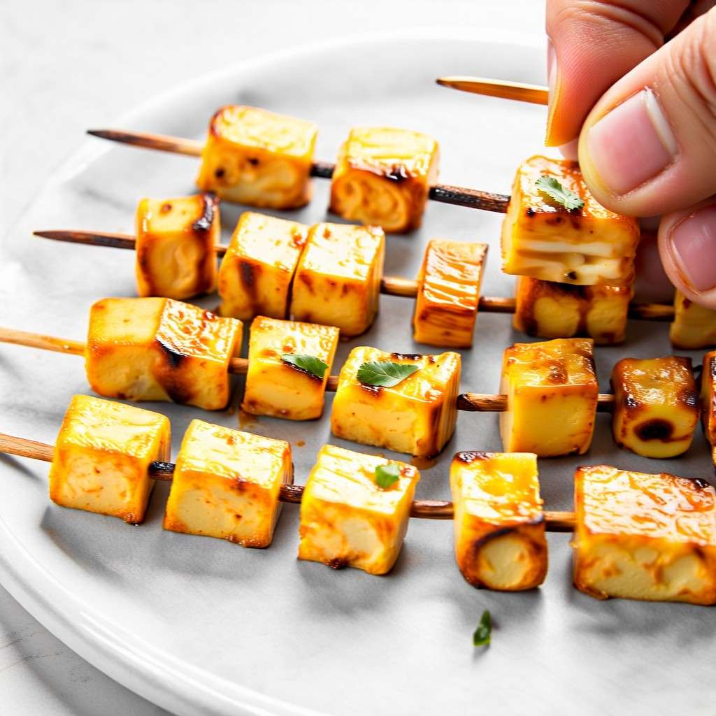 "Spicy Grilled Paneer Skewers | Easy BBQ Recipe | Indian Vegetarian Delight