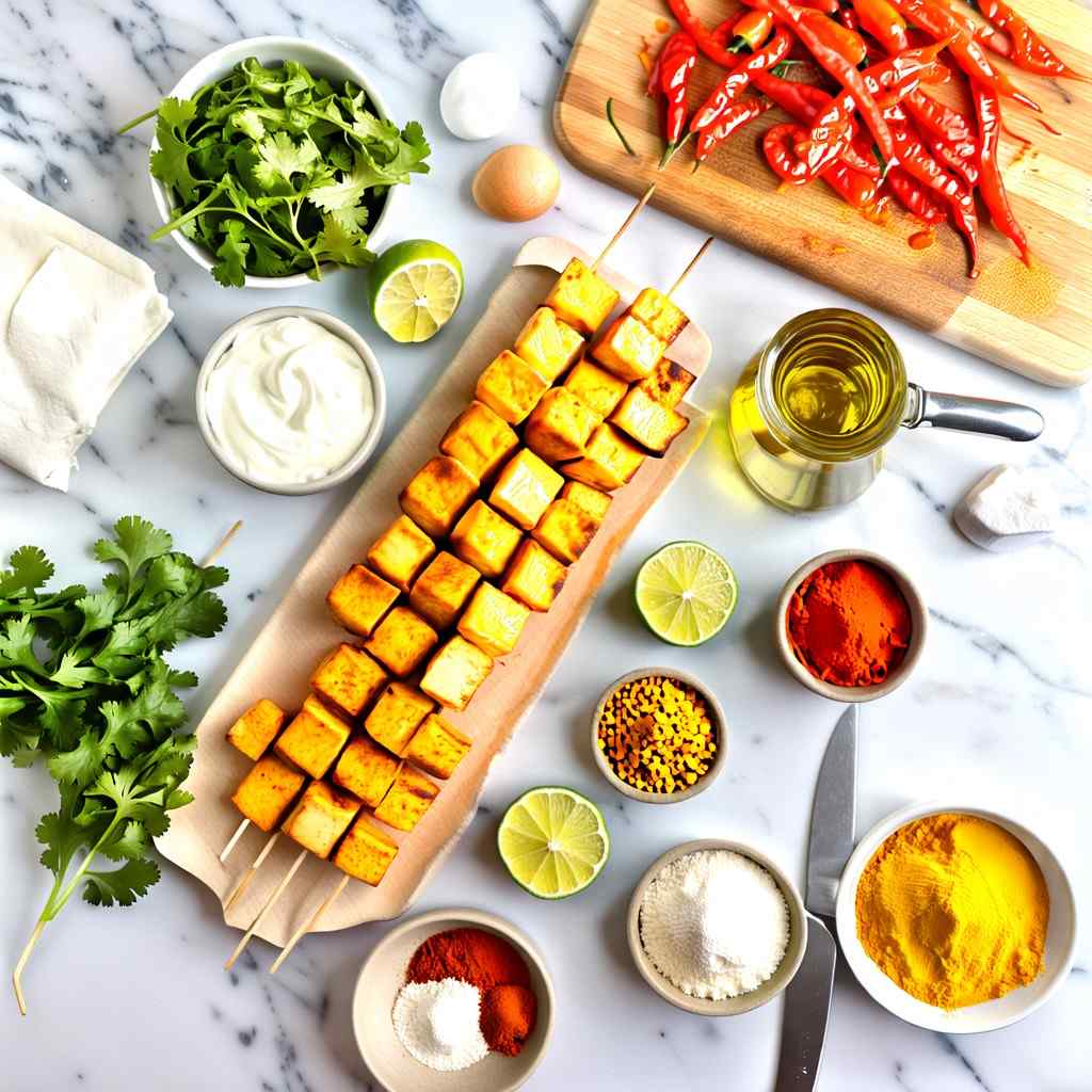 Spicy Grilled Paneer Skewers | Easy BBQ Recipe | Indian Vegetarian Delight